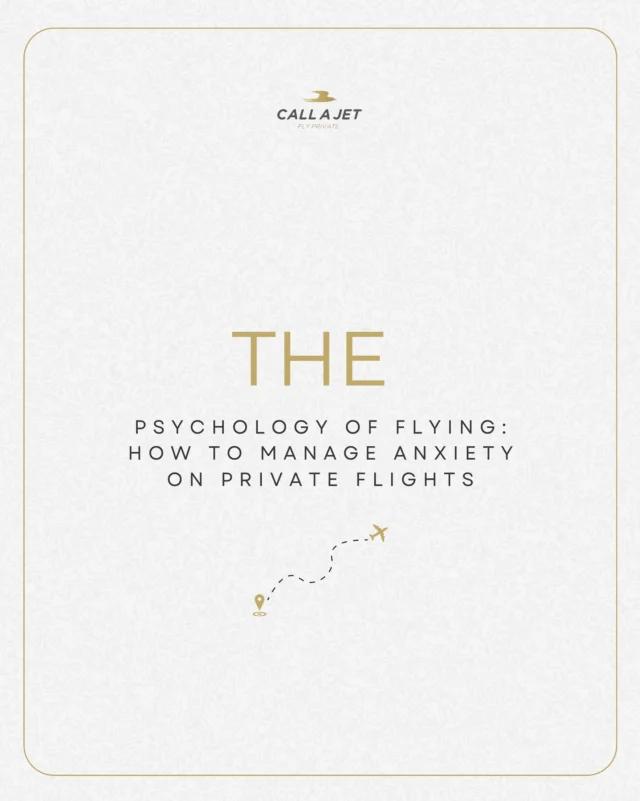 The Psychology of Flying: How to Manage Anxiety on Private Flights ✈️🧘♂️
For many, flying is a joy and a pleasure, but for some, it can trigger anxiety and stress—even on a private jet. So how can you make your journey as calm and comfortable as possible?
Here are some practical tips and hacks:
🌿 Prepare in advance. Familiarize yourself with the route, flight schedule, and onboard services — knowing what to expect reduces fear of the unknown.
🎧 Use music and meditation. Create a playlist of relaxing tracks or try breathing exercises to ease anxiety.
📚 Engage in your favorite activities. Bring a book, tablet with movies, or puzzles — distraction helps calm the mind.
🤝 Communicate with the crew. Pilots and flight attendants are always ready to support and answer your questions; their friendly attitude creates a cozy atmosphere.
☕ Watch your diet and hydration. Avoid caffeine and heavy meals before and during the flight — this helps you feel better.
Remember, private aviation is designed for your comfort and peace of mind — every detail is carefully planned to make your journey a true pleasure!
#PrivateJet #FlyingCalm #TravelTips #CallAJet #LuxuryTravel #StressFreeFlight #JetLife #FlightPsychology #PeaceOnBoard
